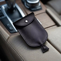Faux Leather Key Chain, Car Key Holder Key Organiser, Large Capacity Unisex Mini Key Holder, Professional Design with Contrast Stitching