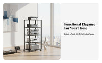 Mobile High-Fidelity Equipment Shelf on Wheels Lockable Casters Multi-Tier Audio Rack Heavy-Duty Rolling Amplifier Stand Stable and Sturdy for Audiophiles, Home Theater Enthusiasts, Recording Studio