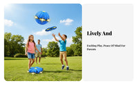 Transforming Deformable Rebound Ball Transformable Design Flying Saucer Ball Two-in-Single Form for Children, Family