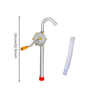 Sturdy Hand-Crank Oil Pump Threaded Joints Manual Oil Pump Curved Outlet Tube