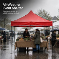 Portable Pop-Up Folding Gazebo Canopy for Outdoor Advertising and Events