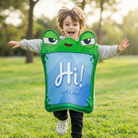 Funny Frog Costume Wearable Novelty Costume Playful Frog Hat Eye-Catching for Performers, Stage Performances, Photo Booths