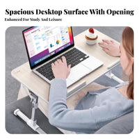 Adjustable Folding Table Foldable Adjustable over-Leg Table Multi-Purpose
