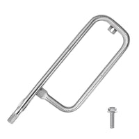 Gas Grill Burner Tube Mounting Tab Rectangular Loop Burner Tube Uniform Heat Distribution Outdoor Cooking Part