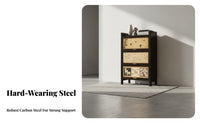 Multi-Tier Shelving unit with Cabinets Chinese appearance & pattern Etagere with Cabinet Retro artistic design Shelving unit for Book Lovers, Living Room, Study, Bedroom