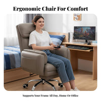 Reclining Gaming Chair with Footrest Full Recline Function Reclining Chair with Footrest and Headrest Pillows