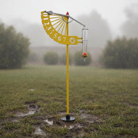 Dynamic Rain Gauge Moving Pointer Outdoor Decor Clear Scale for Patio