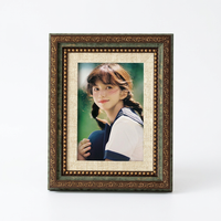 European Classical Picture Frame, Vintage Resin Photo Frame, A4 Desktop Stand fo #variant:5 inch Desktop (Inner 8.9x12.8cm)