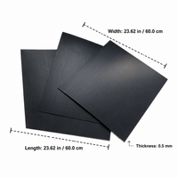 HDPE Geomembrane Pond Liner 6m x 50m, Flexible Waterproof Liner for Water Garden & Aquatic Ponds, Puncture Resistant Containment