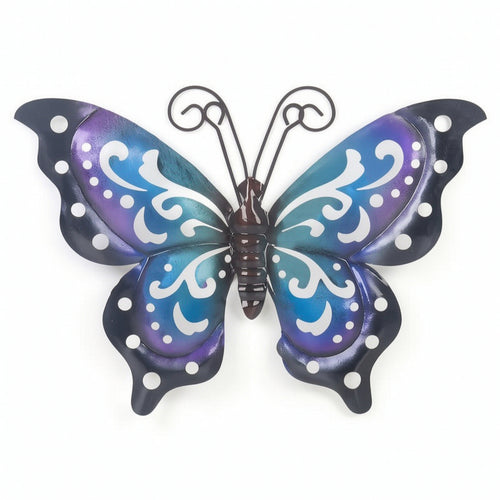 Metal Lepidoptera Art Decoration Elegant Butterfly Wall Sculpture Easy to Hang for Patio