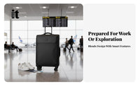 Softside Suitcase Lightweight Softside long-lasting Fabric for Adults