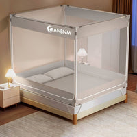 Instant Net Installation-Complimentary Anti-Fall Bed Canopy 360-Degree