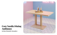 Cafe Table and Chair Set Minimalist Design Restaurant Dining Set Sturdy Modern Kitchen Table and Chairs for Business Owners, Families, Milk Tea Shop