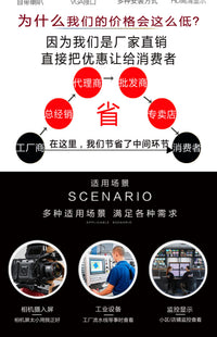 HDMI高清7寸显示器1920 1080监控液晶屏10.1寸VGA监视器IPS两路AV 7寸HDMI+VGA+AV全视角