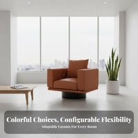 Scalloped Back Armchair Modern Design Single Sofa Minimalist Aesthetic Ergonomic Backrest for Adults, Renters, Office, Clubhouse