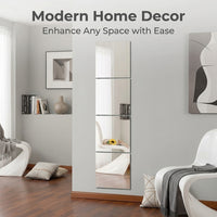 Self Adhesive Full Body Mirror for Wall, Acrylic Sticker for Bedroom Room 30x120cm Heart Shape Decor