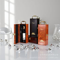 Single Bottle Red Wine Gift Box Wooden Piano Lacquer High-End Packaging Box