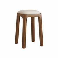 Cushioned Stacking Stool Stackable Design Vanity Seat Anti-Slip Feet for Bedroom