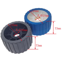 Marine Trailer Roller Keel Bottom Wheel Accessory Blue Trailer Yacht Inflatable Boat Trailer Roller
