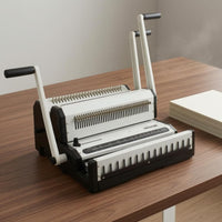 Document Punching and Wire Binding Machine Multi-Function Manual Wire Binding Machine Heavy-Duty Manual Book Binder