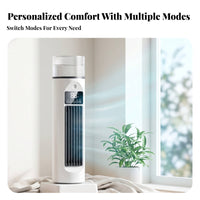 Tabletop Bladeless Column Fan Humidifying Column Fan Safe Design