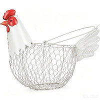 Iron Wire Egg Storage Basket with Animal Design