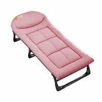 Foldable Nap Chair Space-Saving Reclining Lounger Adjustable Recline with Lock