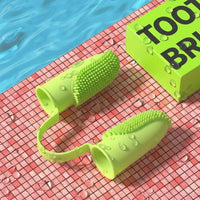 Dog Toothbrush and Tooth Brush for Cat Grooming, Soft Silicone Finger Toothbrush for Bad Breath, Single Piece for Pet Care, Toothbrush Soft