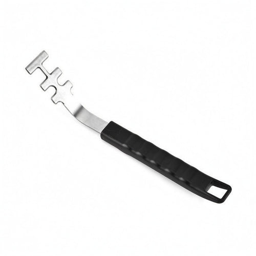 Grill Grate Lifter Black Handle Grill Lifting Tool Polished Metal Finish