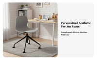 Armless Rolling Chair Quiet Casters Armless Upholstered Rolling Chair