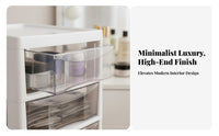 Multi-Layer Cosmetic Organizer Large Capacity Makeup Storage Box with Drawers Easy to Clean Storage Drawer Cabinet for Dressing Table, Office