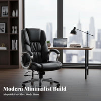 Managerial Highspine Armchair Real leather Ergonomic Rolling Chair Adjustable Height rearing for Managerials, Students