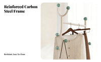 Coat Tree with Storage Basket Includes Laundry Hamper for Entryway, Students