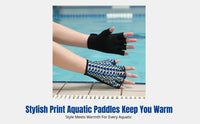 Swimming Gloves, Webbed Hand Fins, Aquatic Training, Breathable, Unisex