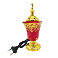 Plug-in Electric Incense Burner Ornate Ceramic Incense Burner Glossy No Open Flame for, Meditation