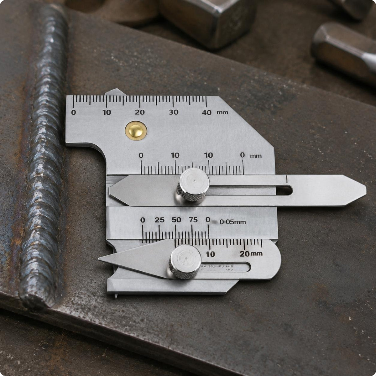 Weld Inspection Ruler Stainless Steel Weld Seam Measuring Tool