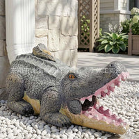Creative Bird Downspout Decor Resin Craft Rainwater Divider for Garden Landscape