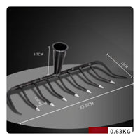 Heavy Duty Soil Rake Detachable Design Heavy Duty Garden Rake Easy Assembly