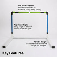 Adjustable Agility Hurdles Pack, Training Hurdles for Speed Training, Indoor Outdoor Agility Hurdles, Footwork Coordination Agility Hurdles