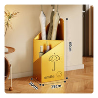 Partitioned Umbrella Storage Rack Sturdy Steel Metal Umbrella Stand Stable
