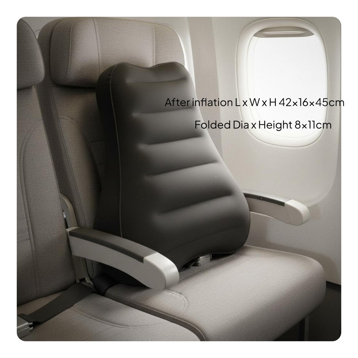 Automatic Inflatable Waist Rest for Napping, Travelers