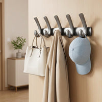 Wall Mounted Coat Rack, 5 Hook Metal Coat Hooks, Luxury Animal Shape Hat Hooks, Drill Screw Mount for Entryway Bedroom Kitchen