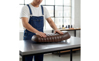 Motorcycle Rear Seat Cushion Vintage Tuck-and-Roll Motorcycle Seat Cafe-Racer Pressure Relief for Custom Builds