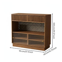 Extendable Kitchen Island Multi-Functional Design Kitchen Island with Storage Space-Saving Solid Wood Sideboard Bar for Homeowners, Hosts, Living Room