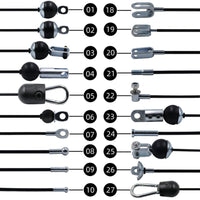 Steel Cable Wire Rope Connector End Fittings for Gym Equipment