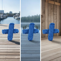 2 Pieces Long-Lasting Double Braided Nylon Dock Line Heavy Duty Dock Line with Spliced Eye Abrasion-Resistant Boat Rope with Spliced Eye Low-Stretch for Boaters, Sailors