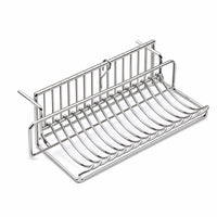 Wire Rack with Hooks Space-Saving Sponge Holder with Hook Compact for Rv Kitchen