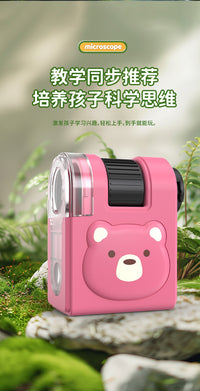 Handheld Portable Microscope for Kids, Students, Outdoor Educational Toy Science Experiment Set