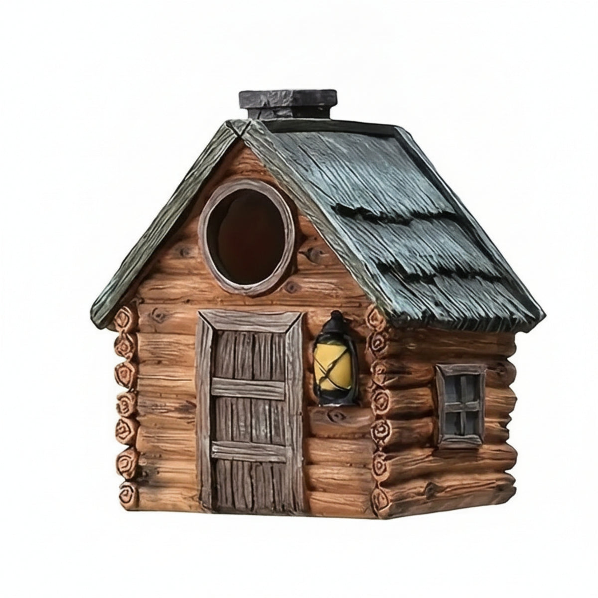 Hanging Birdhouse Weathered Timber Cabin Birdhouse Ornament