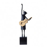 Metal Statue Decorative Human Figure Statue Elegant for Art Lovers, Homeowners